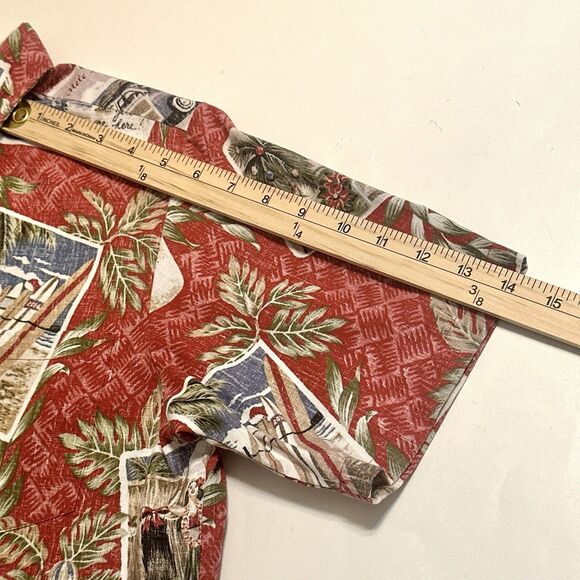 Mele Kalikimaka Reyn Spooner Christmas Hawaiian Boys Shirt Size XL 2014 Pullover - Picture 7 of 11